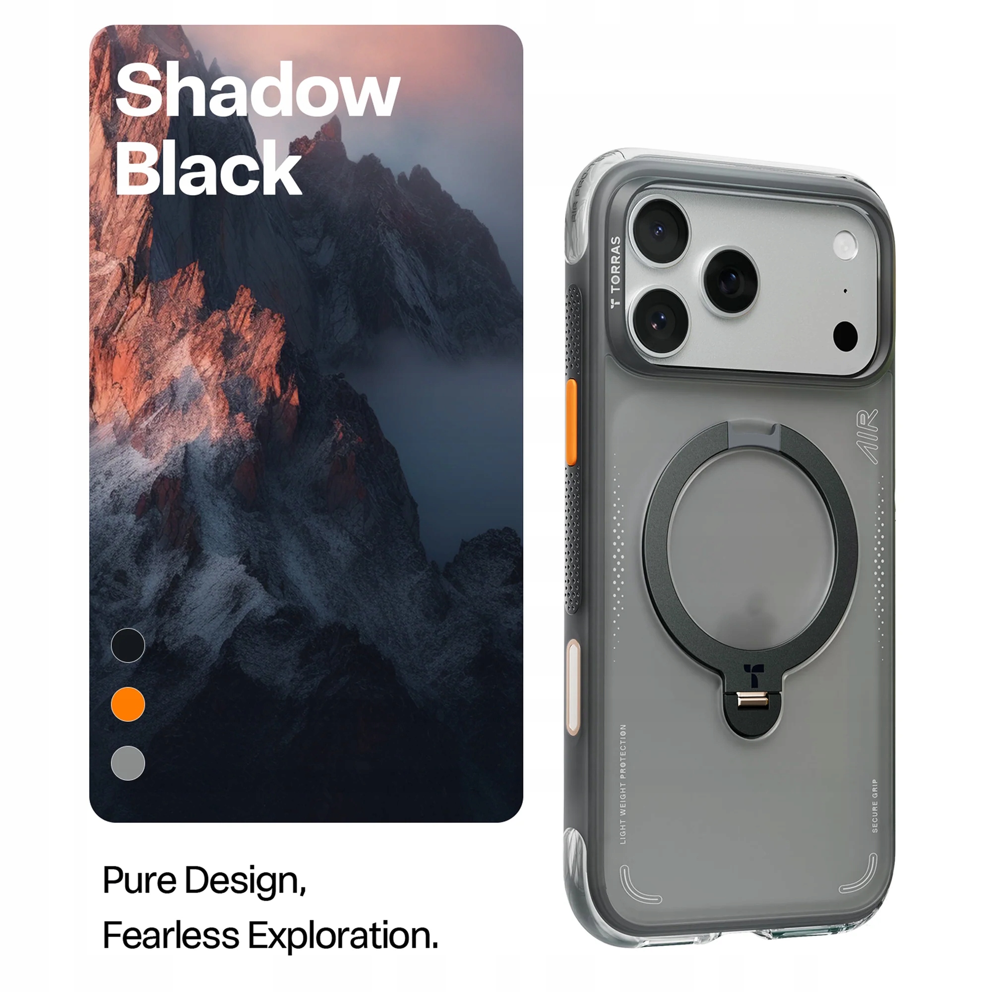 Elegancki design w kolorze shadow black