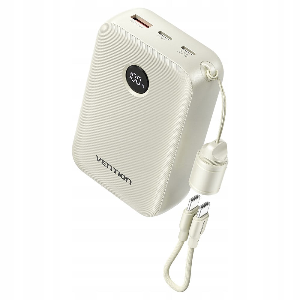 Powerbank Vention 20000mAh 2 x USB-C 1x USB-A z wyświetlaczem 22,5W – Niezawodne źródło energii