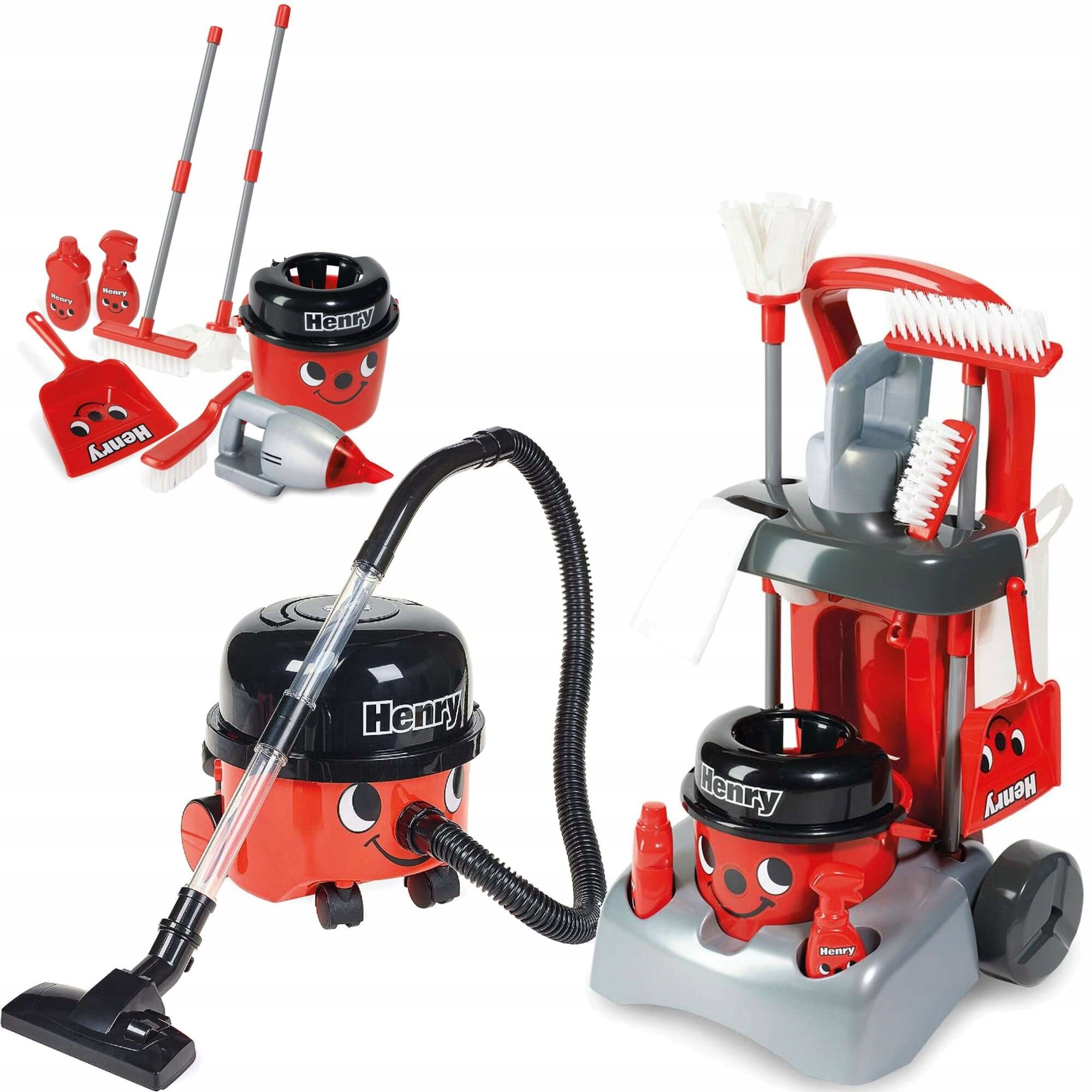 Akcesoria w zestawie – Wózek, mop i inne przybory do sprzątania