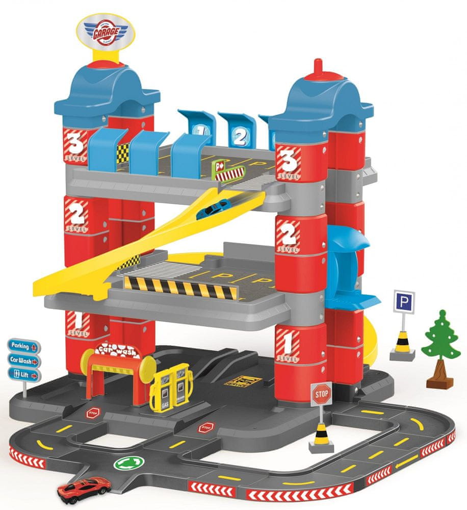 DOLU Garaż z Windą 3-Poziomowy 5158 51585 – Fantastyczna zabawa dla dzieci