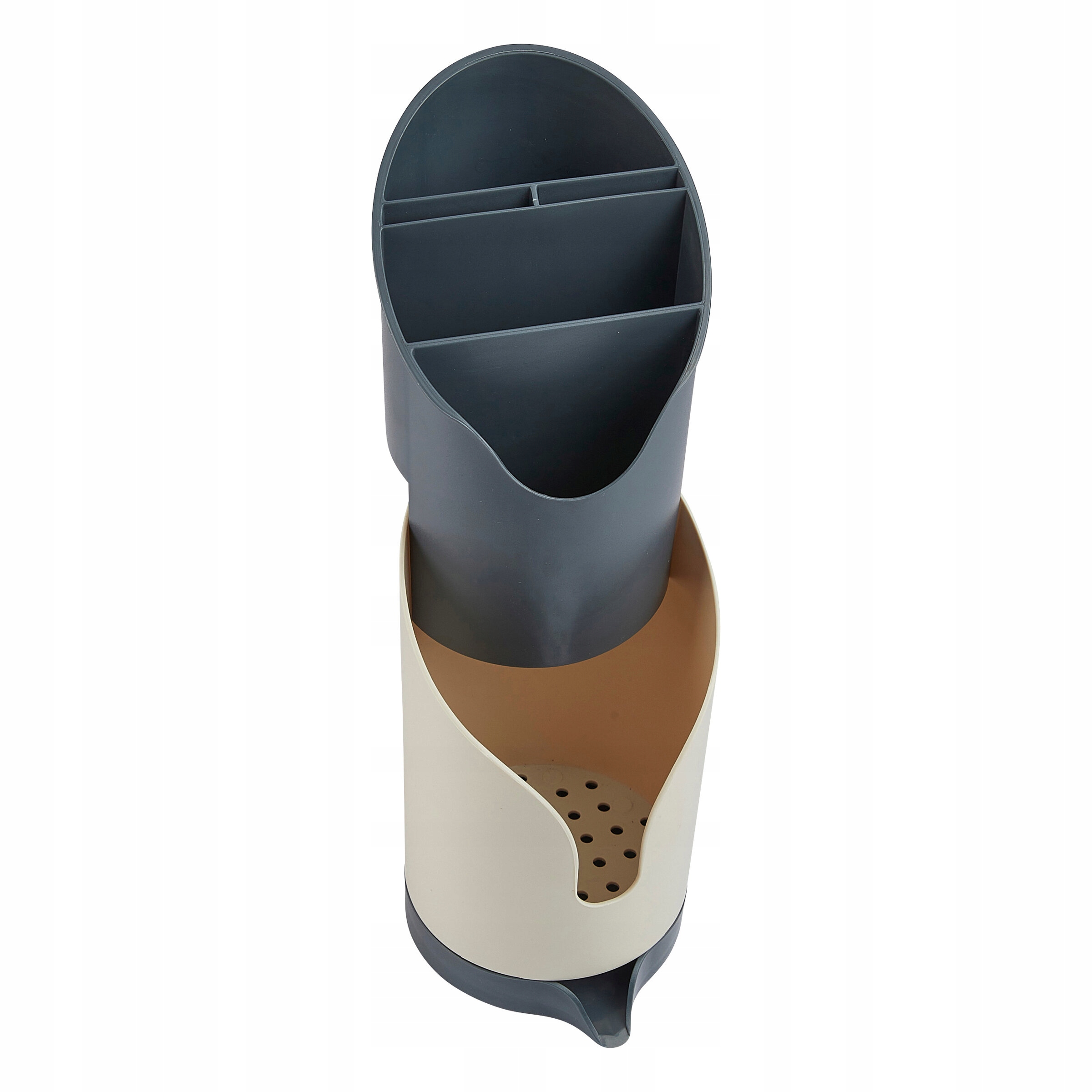 Funkcjonalne przechowywanie sztućców z przegrodami