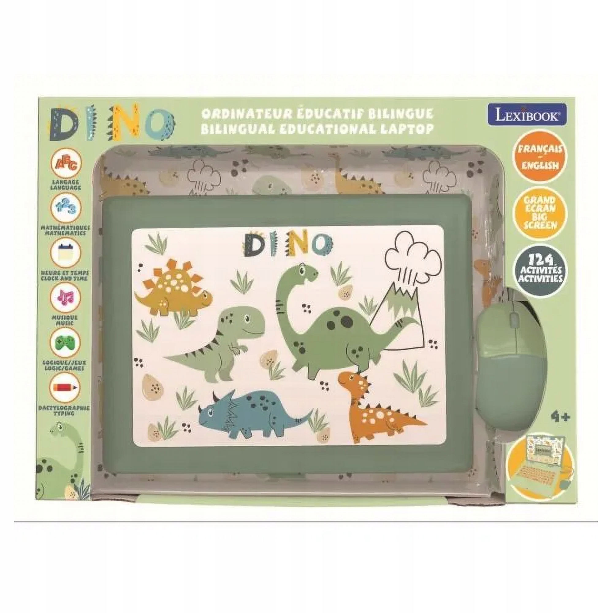 Dwujęzyczny notebook edukacyjny z motywem dinozaurów