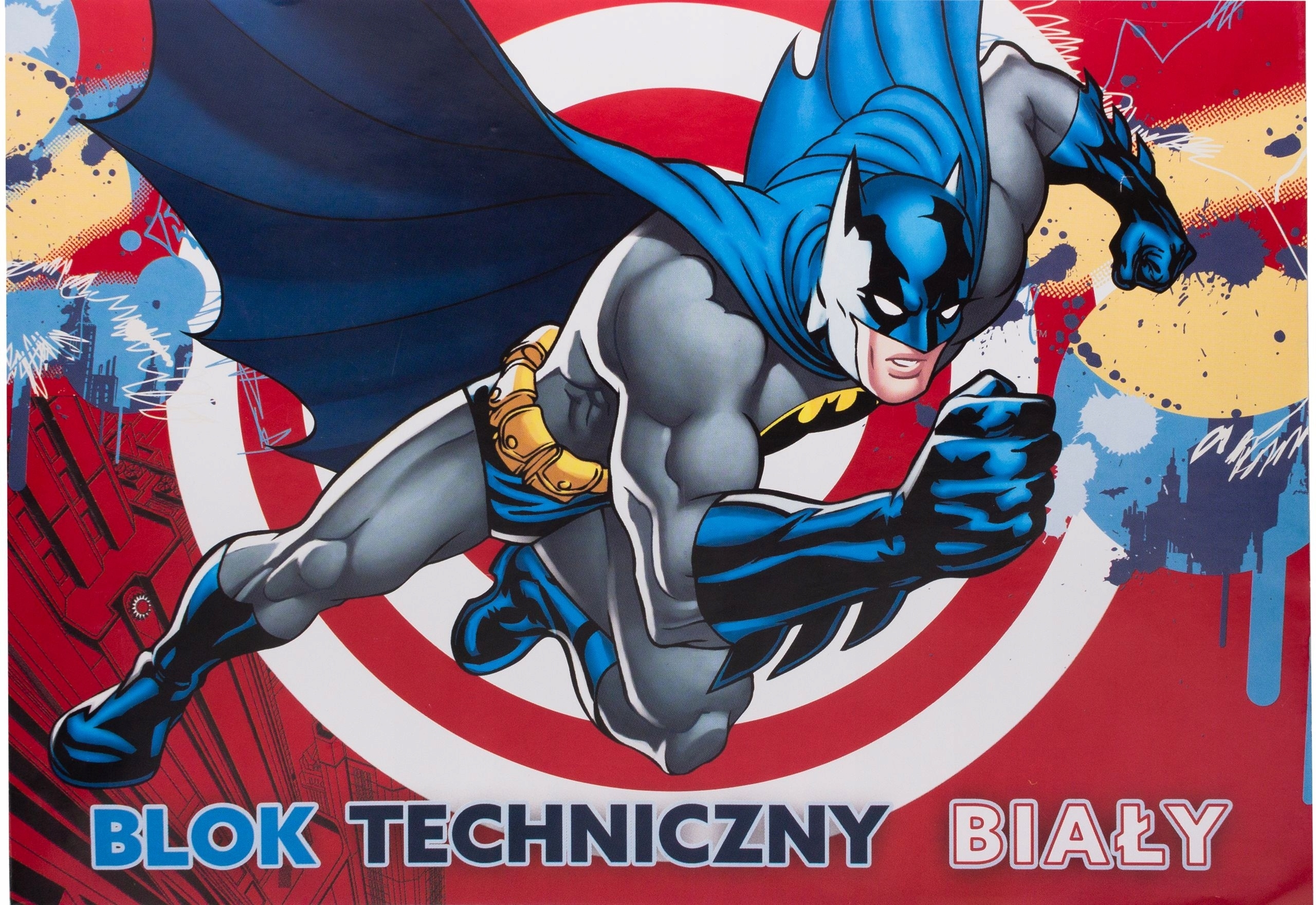 Blok techniczny A4/10K biały Batman – Idealny dla małych artystów