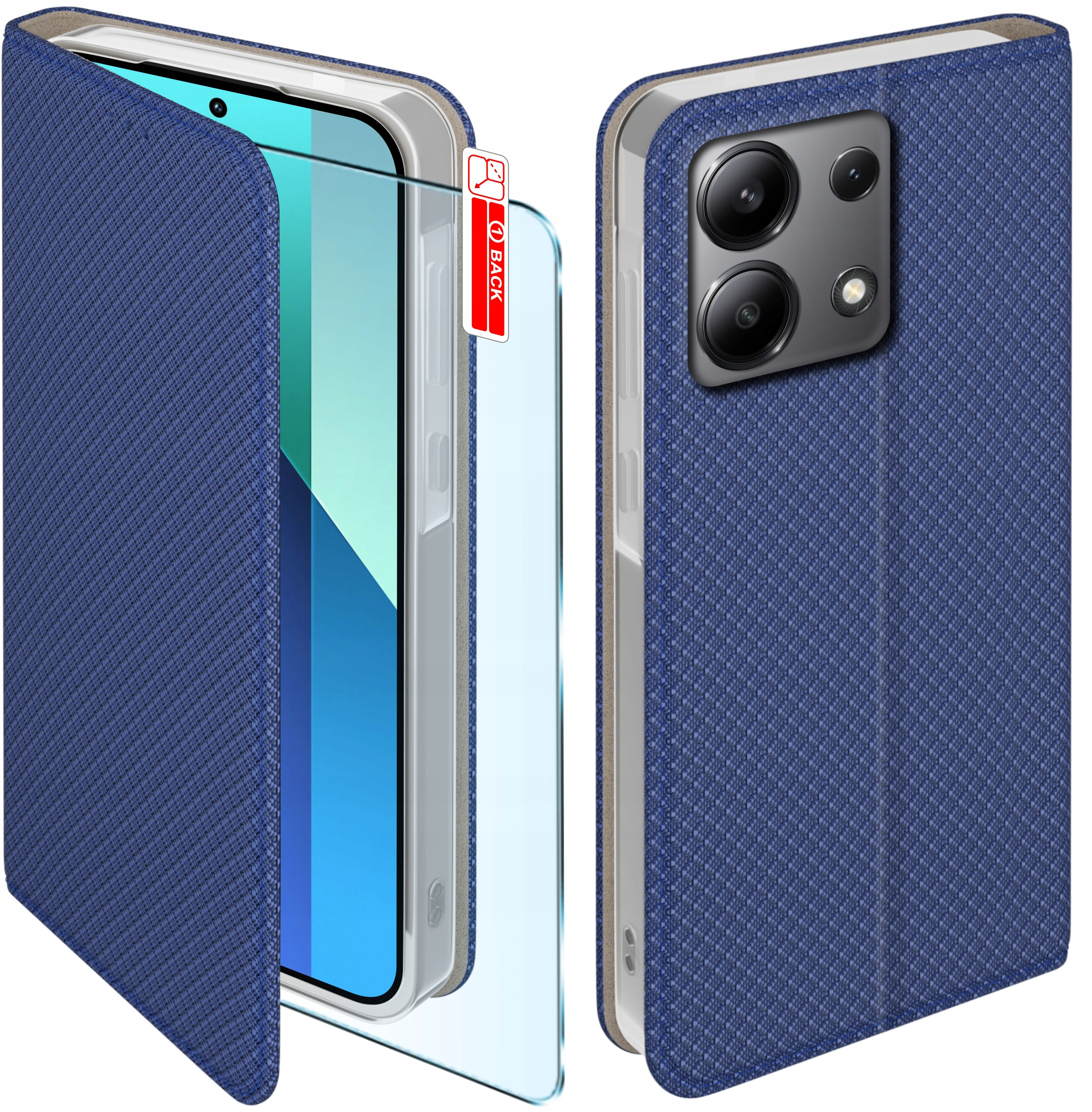 Etui do Xiaomi Redmi Note 13 Pro 4G SMART MAGNET CASE PORTFEL + SZKŁO 9H – Ochrona i styl w jednym