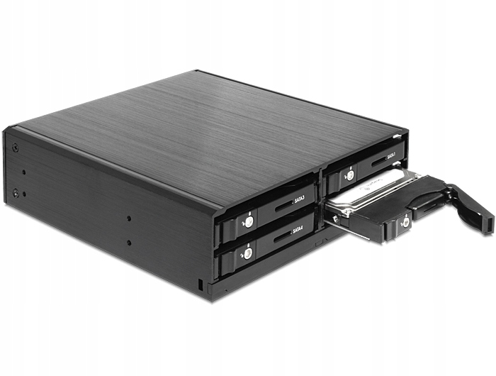 Delock DeLOCK 47220 – Panel kieszeni na dyski HDD w kolorze czarnym