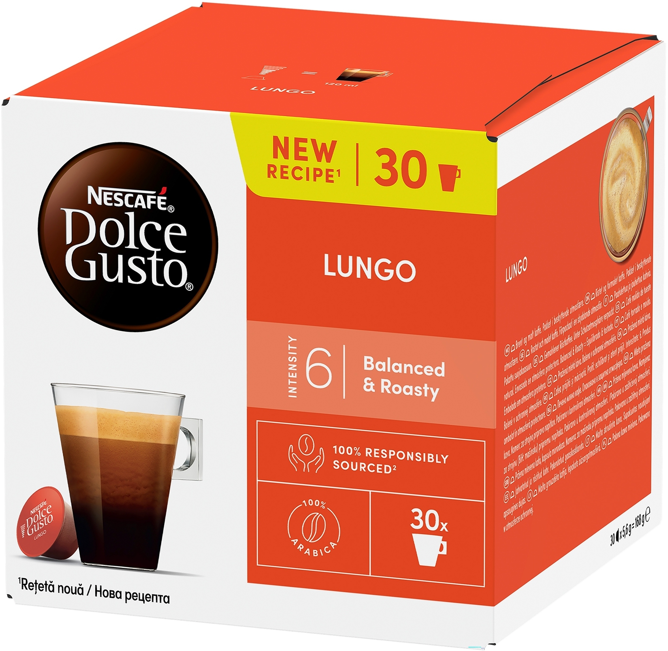 Przygotowanie kawy Lungo w ekspresach Dolce Gusto
