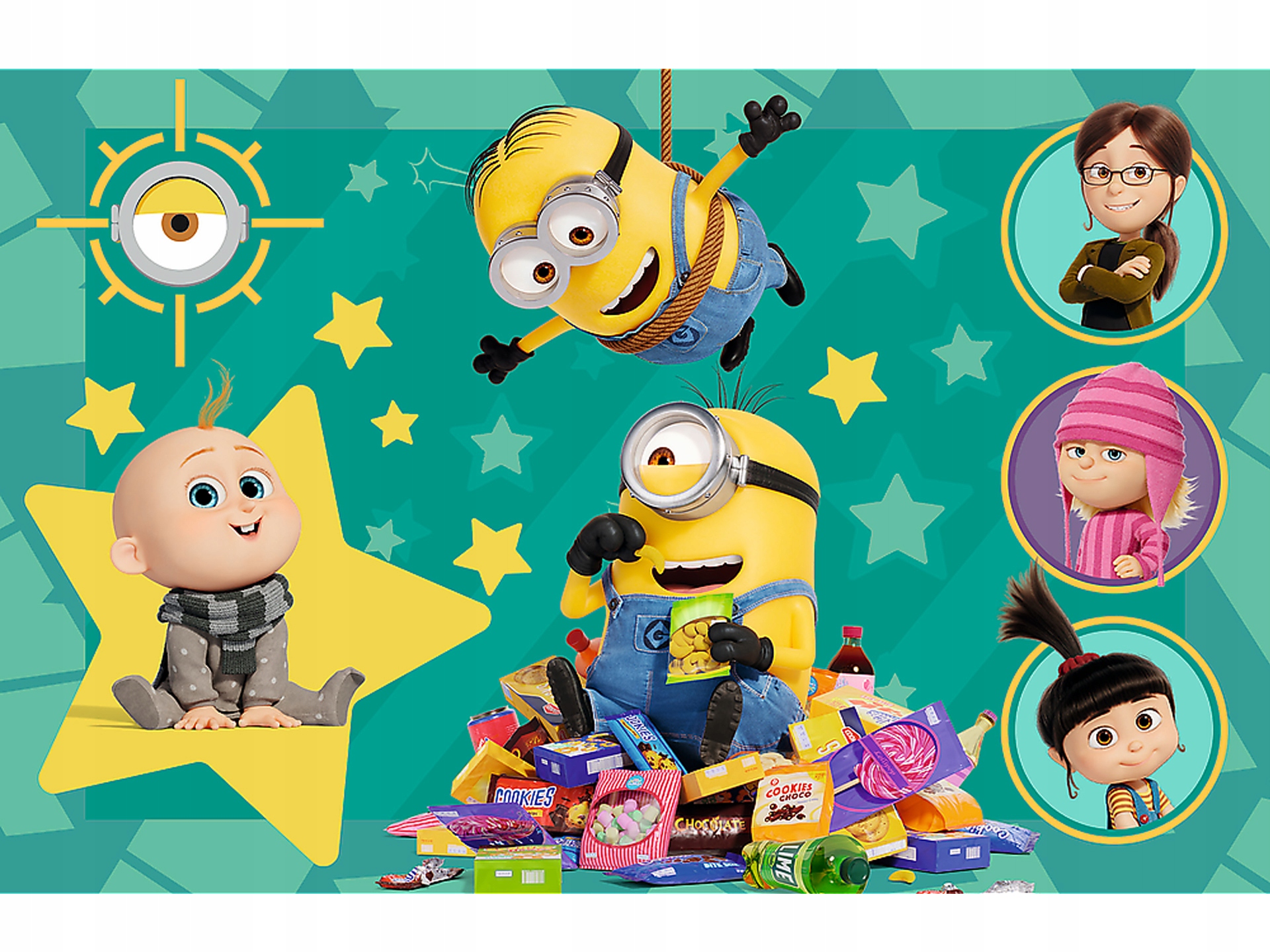 Kolorowa grafika z ulubionymi bohaterami