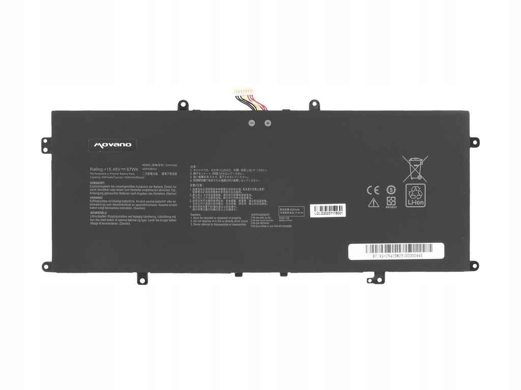 Kompatybilność z wieloma modelami laptopów Asus