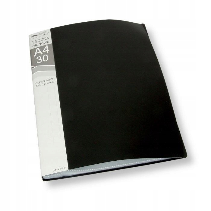 Teczka A4/30 ofertowa czarna – Idealna do biura i szkoły