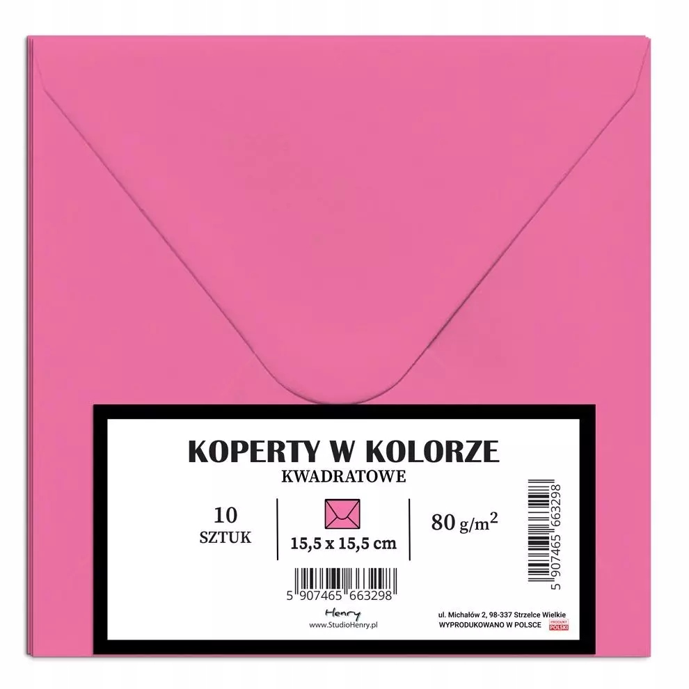 Koperty KW Barbi róż 10 szt – Idealne do biura i firmy