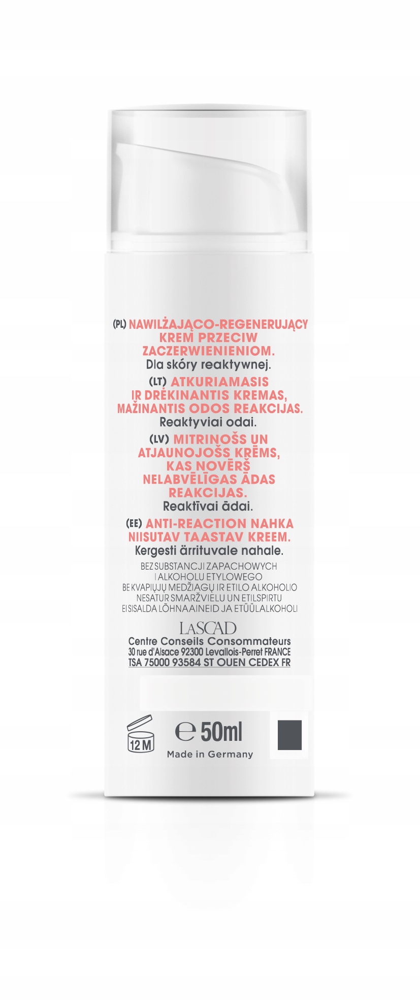 Kojąca formuła dla skóry reaktywnej