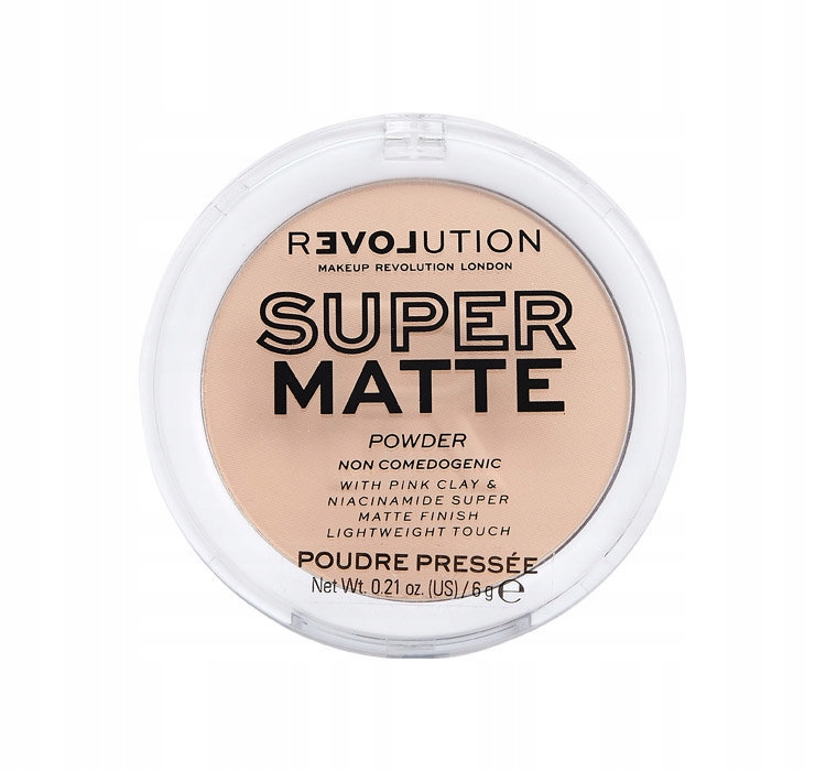 Makeup Revolution Super Matte Pressed Powder – Idealne matowe wykończenie dla cer tłustych