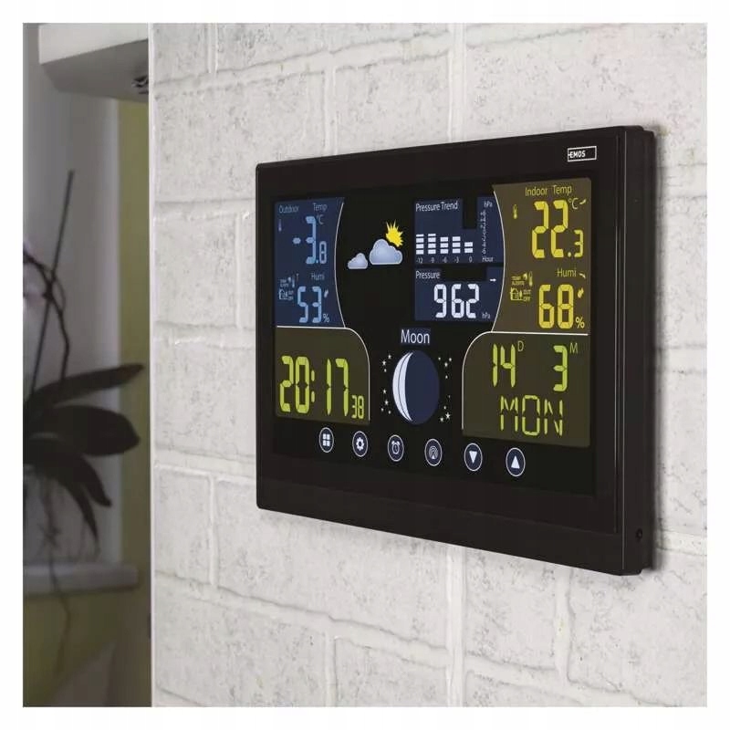 Funkcje pomiarowe: temperatura, wilgotność, ciśnienie i prognoza pogody