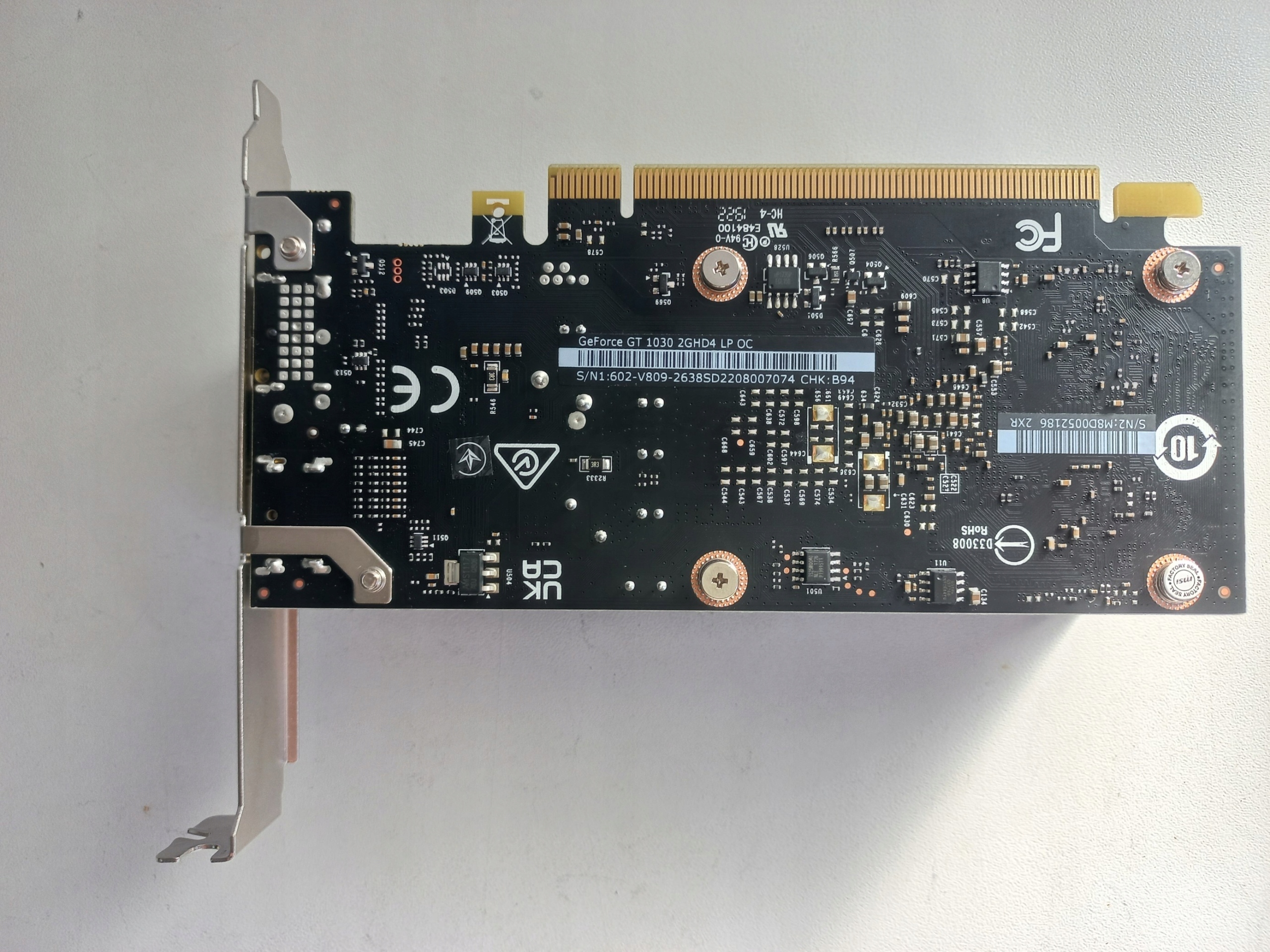 GeForce GT 1030 2GHD4 LP OC – Wydajna karta graficzna do codziennych zastosowań