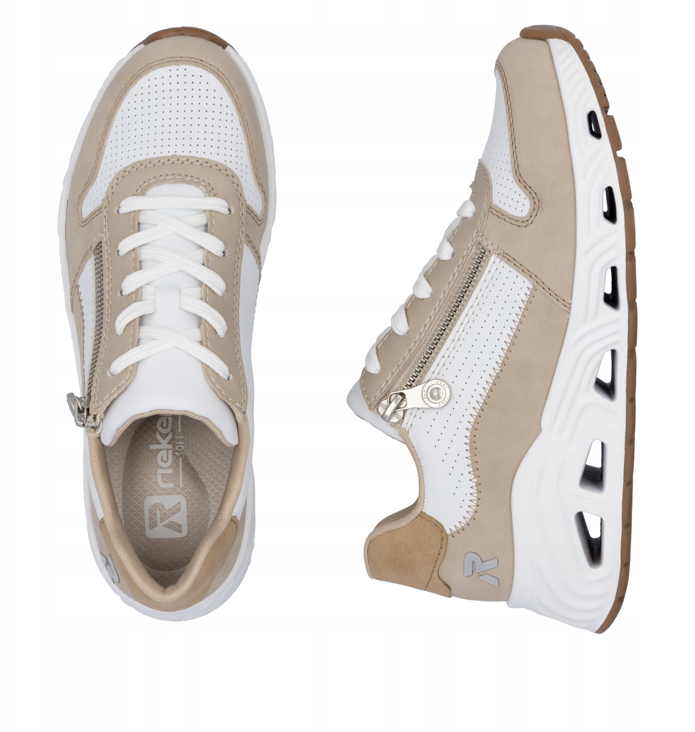 Modny design – Połączenie białego i beżowego koloru