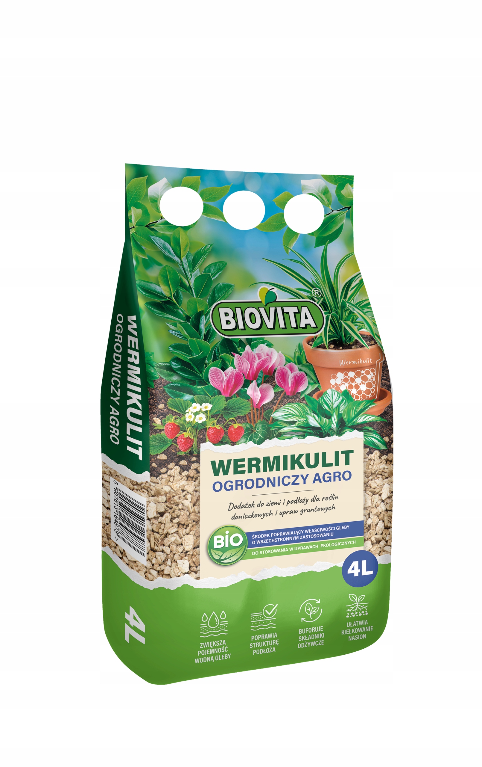 Wermikulit ogrodniczy drobny 1-5mm 4L – Naturalny minerał dla Twojego ogrodu*
