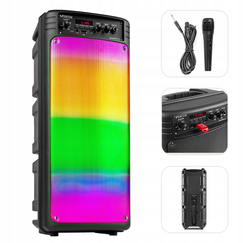 Fenton BoomBox340 – Mobilny głośnik imprezowy z efektami LED