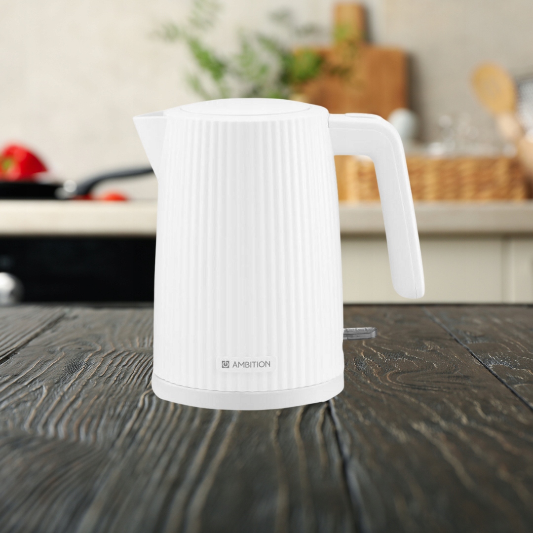 Czajnik elektryczny 1,7 l Curly biały – Elegancja i funkcjonalność w Twojej kuchni