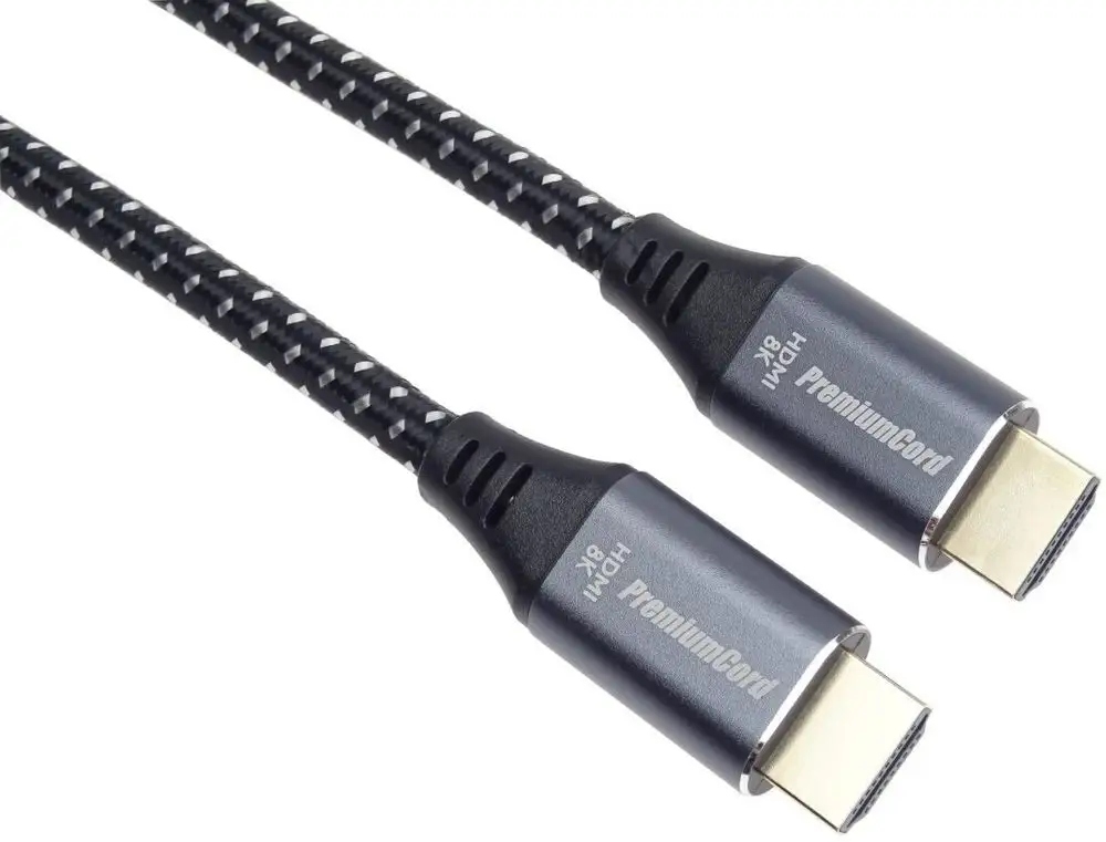 Kabel PremiumCord HDMI 2.1 High Speed + Ethernet 8K@60Hz – Doskonała jakość obrazu