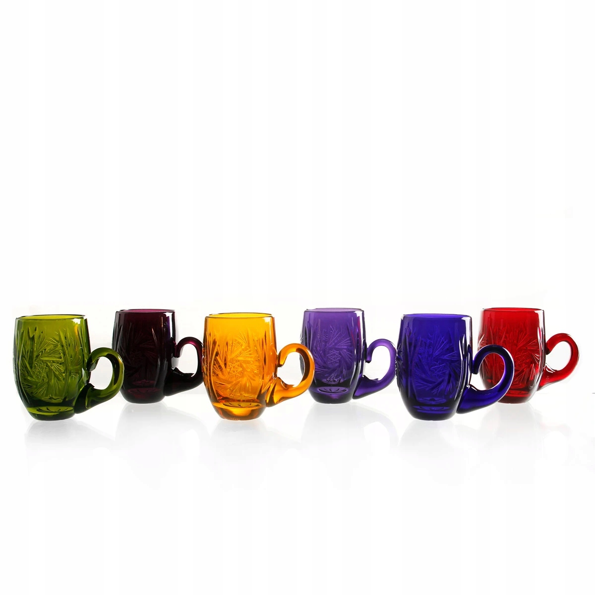 Kieliszki do wódki kryształowe z uchem 6 sztuk – Elegancja i styl w każdym łyku