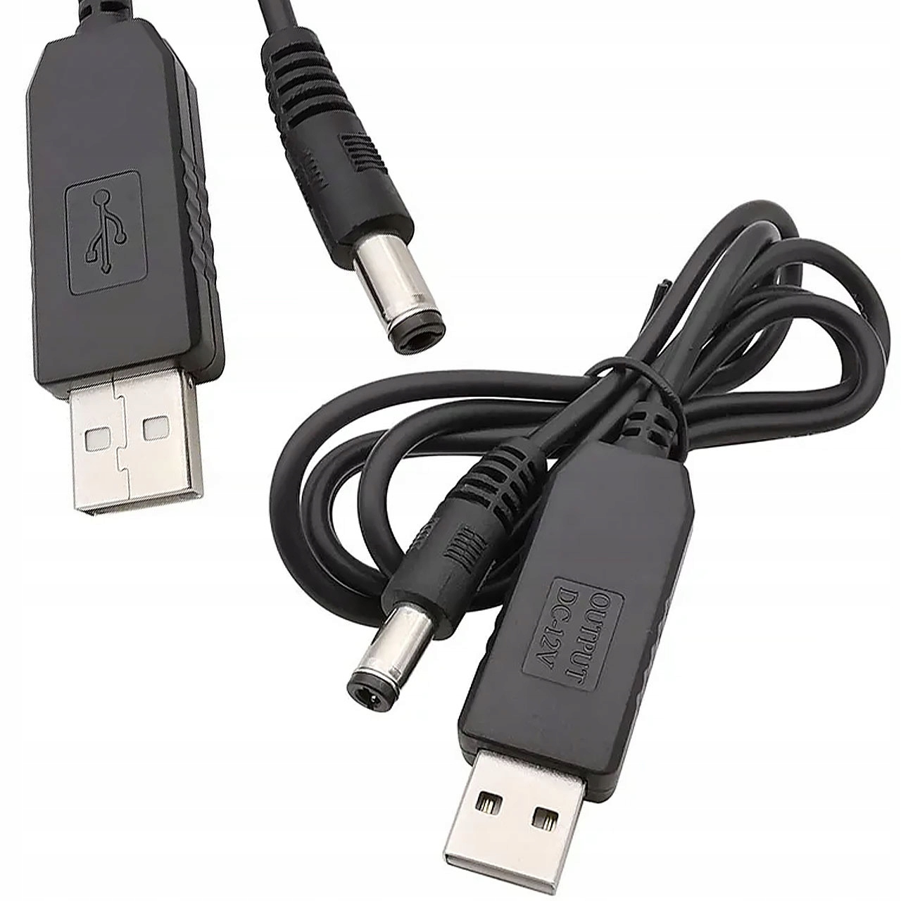 KABEL PRZETWORNICA USB DC 5,5X2,1MM 5V-12V STEP UP 1A 100CM ROSFIX – Uniwersalne zasilanie dla Twoich urządzeń