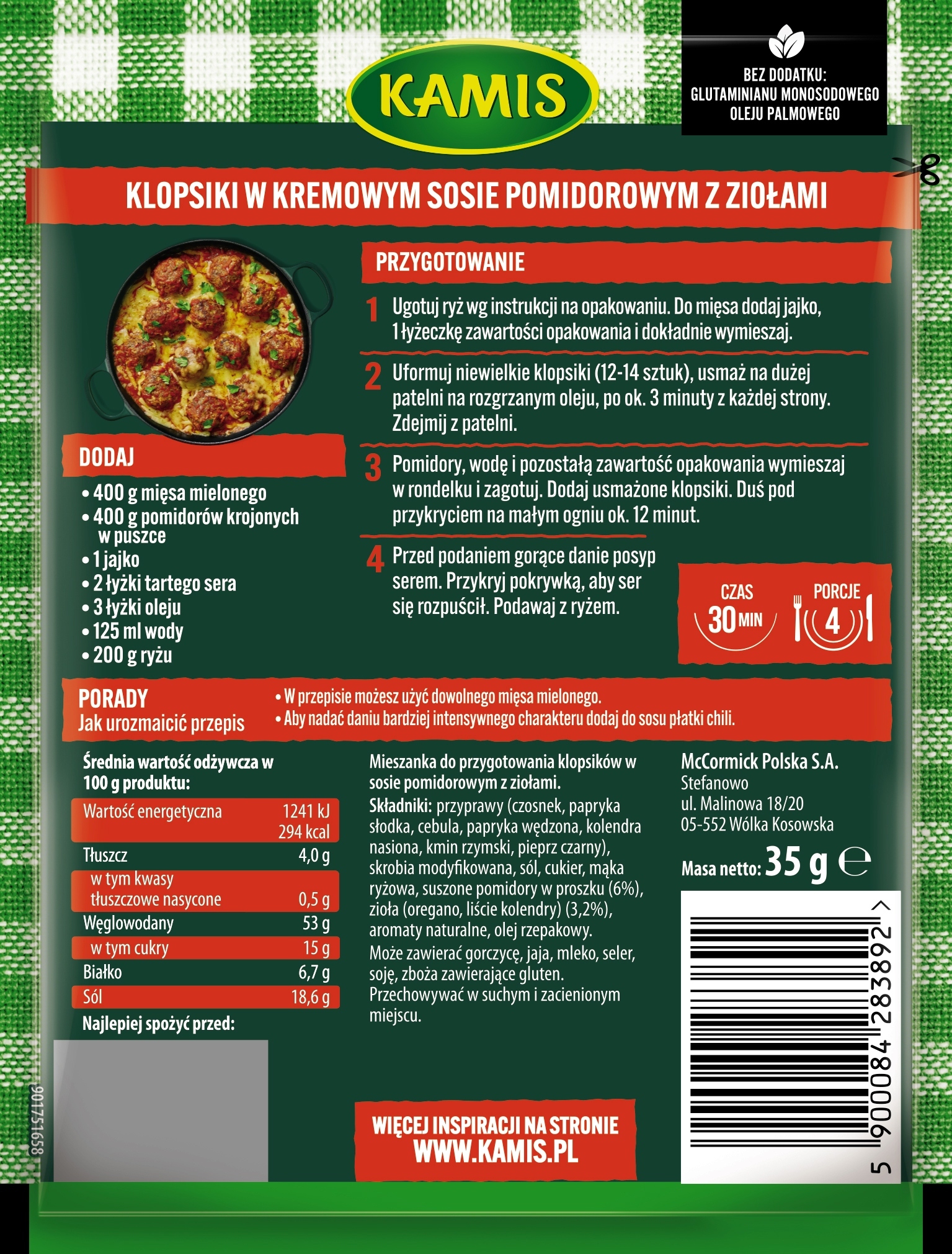 Wartości odżywcze i składniki klopsików – Co znajdziesz w opakowaniu?