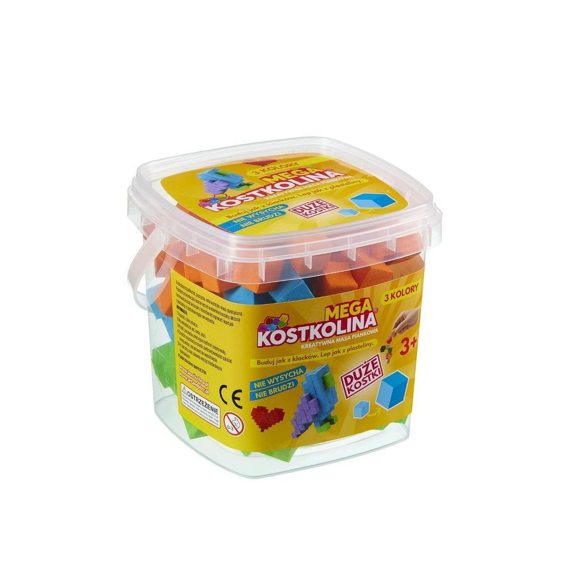 Mega Kostkolina Orange 3 kolory – Kreatywna zabawa dla dzieci