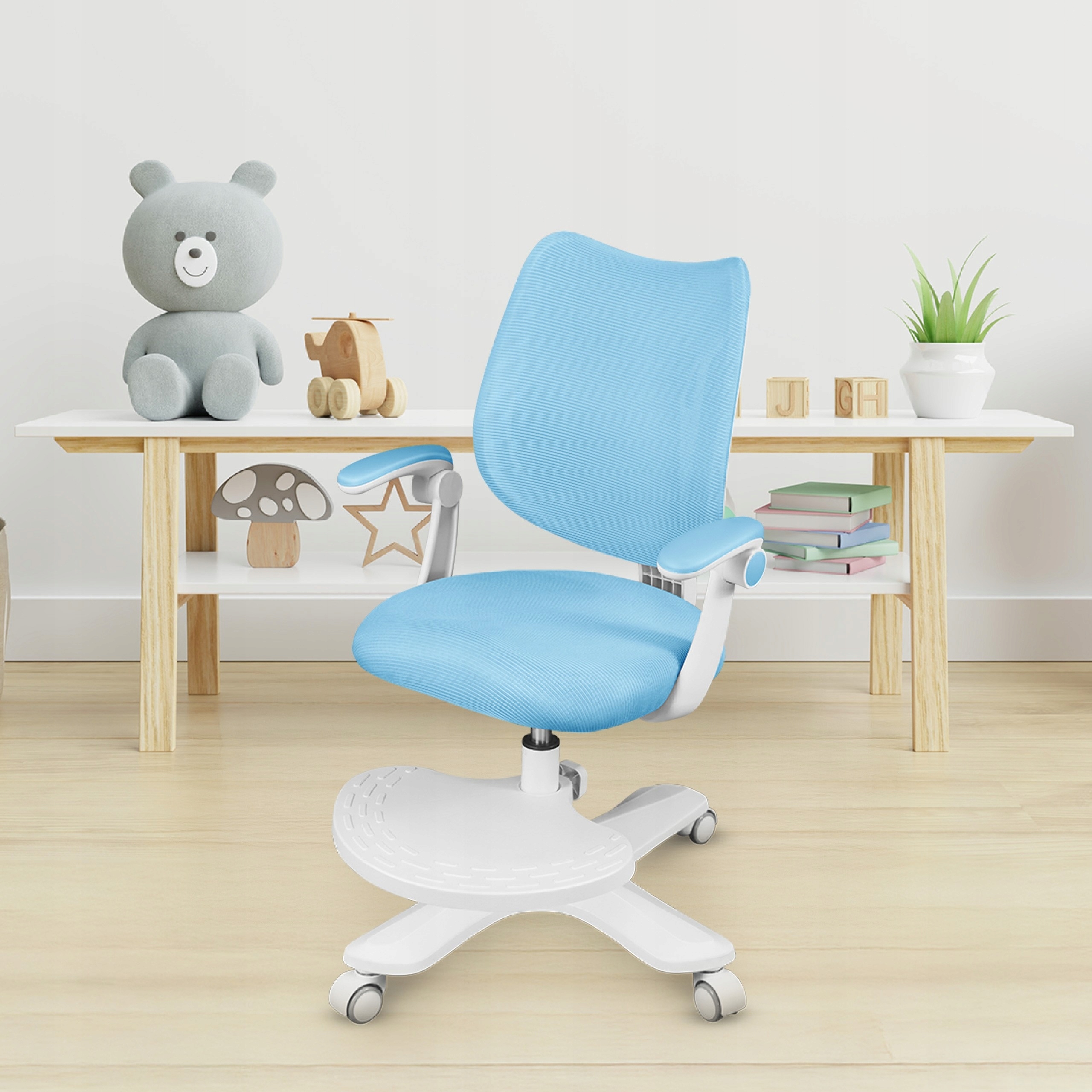Fotel obrotowy Mark Adler Junior 4.6 Blue – Komfort i ergonomia dla dzieci