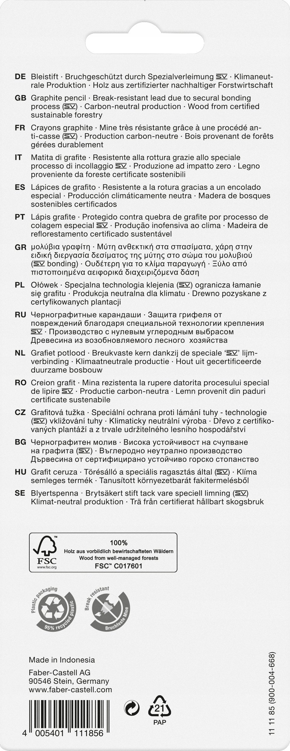 Wytrzymały grafit odporny na złamania