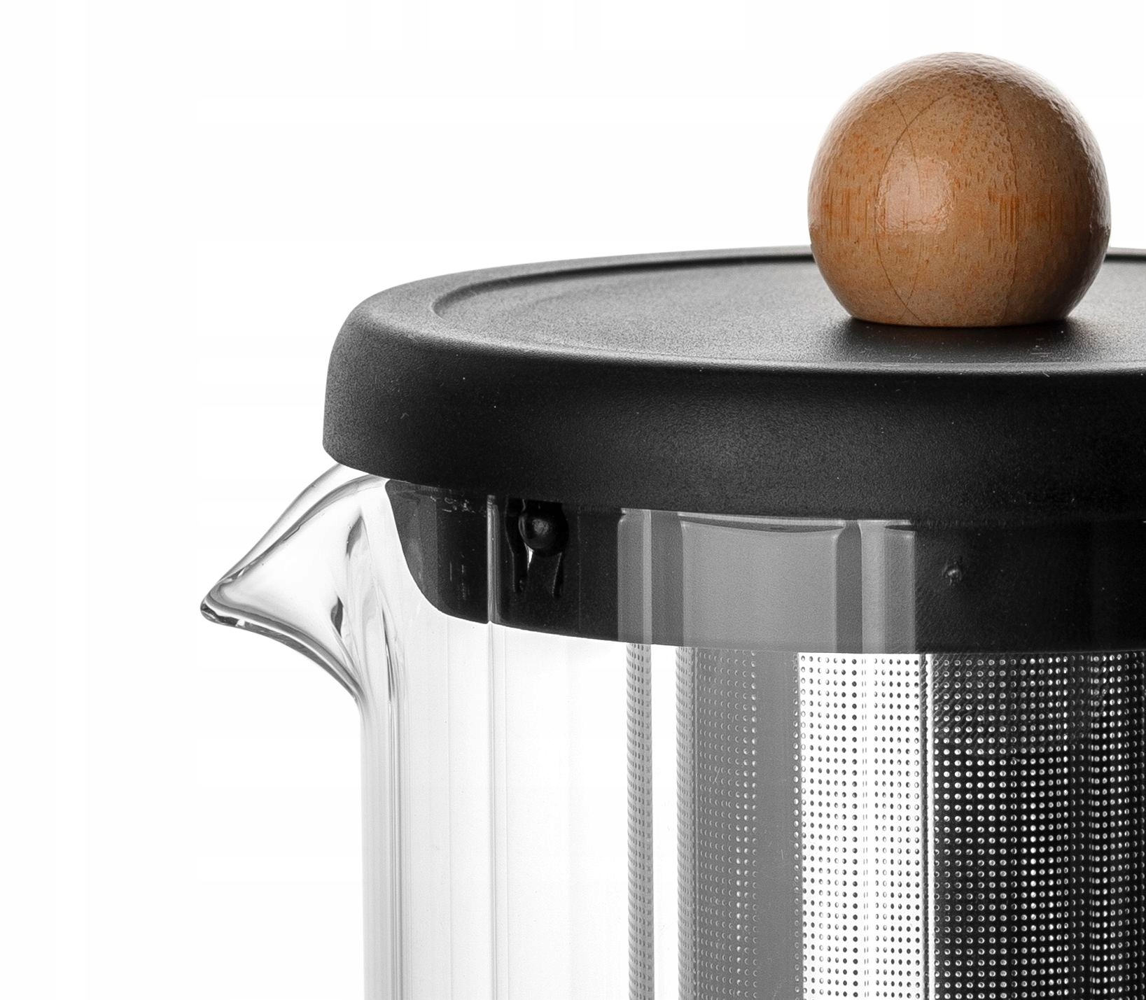 Ergonomiczny uchwyt i stalowe sitko