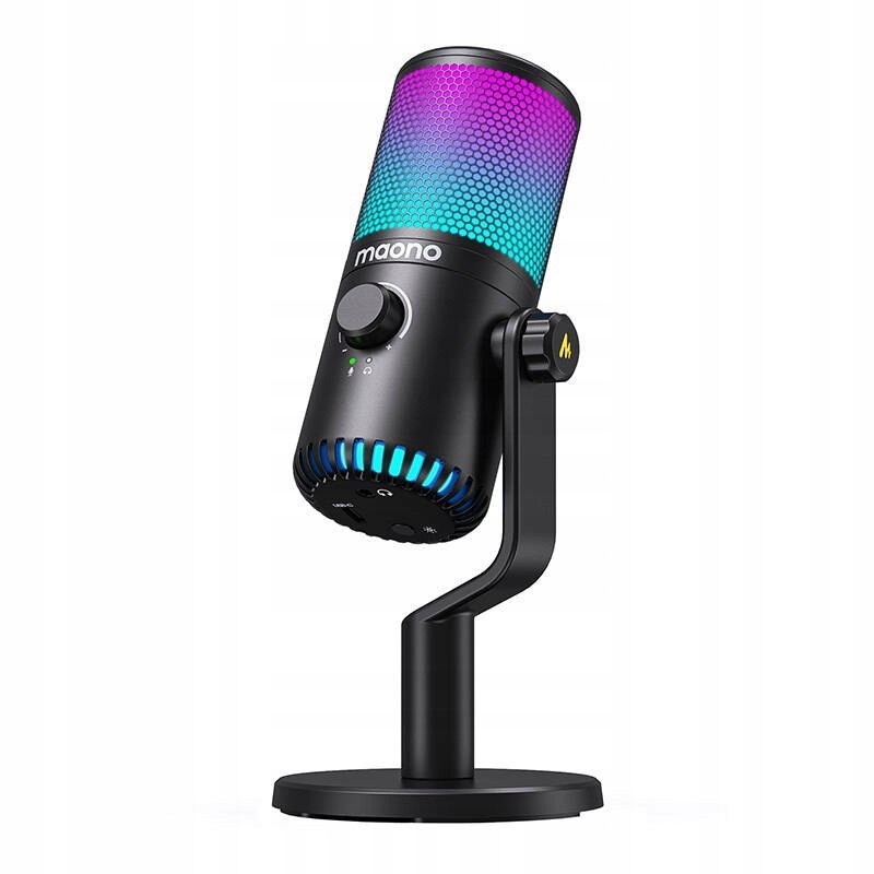 Mikrofon Gamingowy Maono DM30RGB (czarny) – Doskonałe brzmienie dla graczy