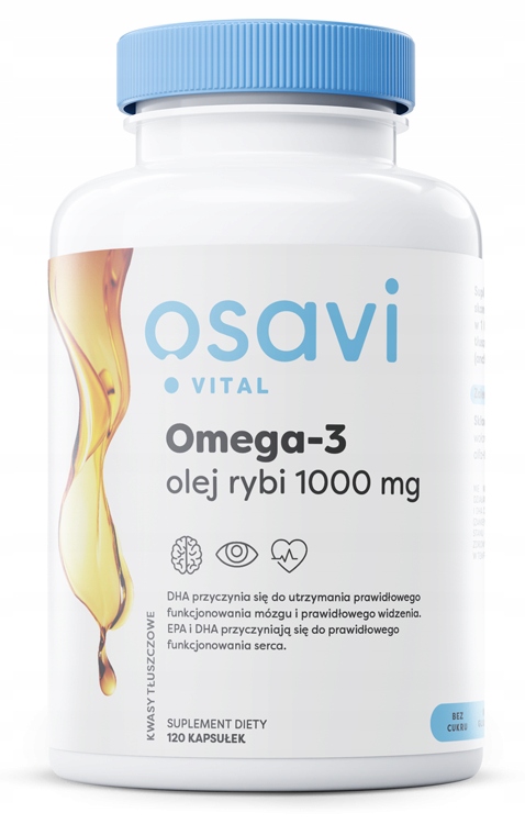Osavi - Omega-3 Olej Rybi 1000 mg – Naturalny* smak dla zdrowia