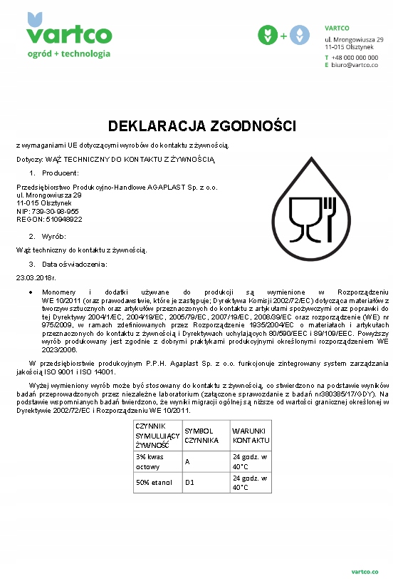 Ekologiczne materiały i bezpieczeństwo żywności