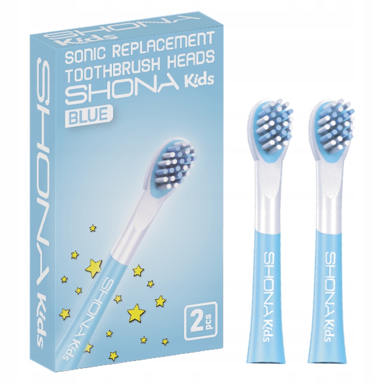 Końcówki do szczoteczki SHONA VISION KIDS BLUE – Idealne dla zdrowego uśmiechu