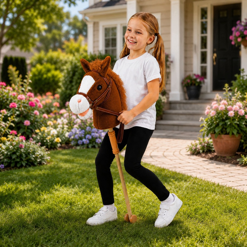 Hobby Horse Koń Na Kiju Głowa Konia – Radość i zabawa dla dzieci