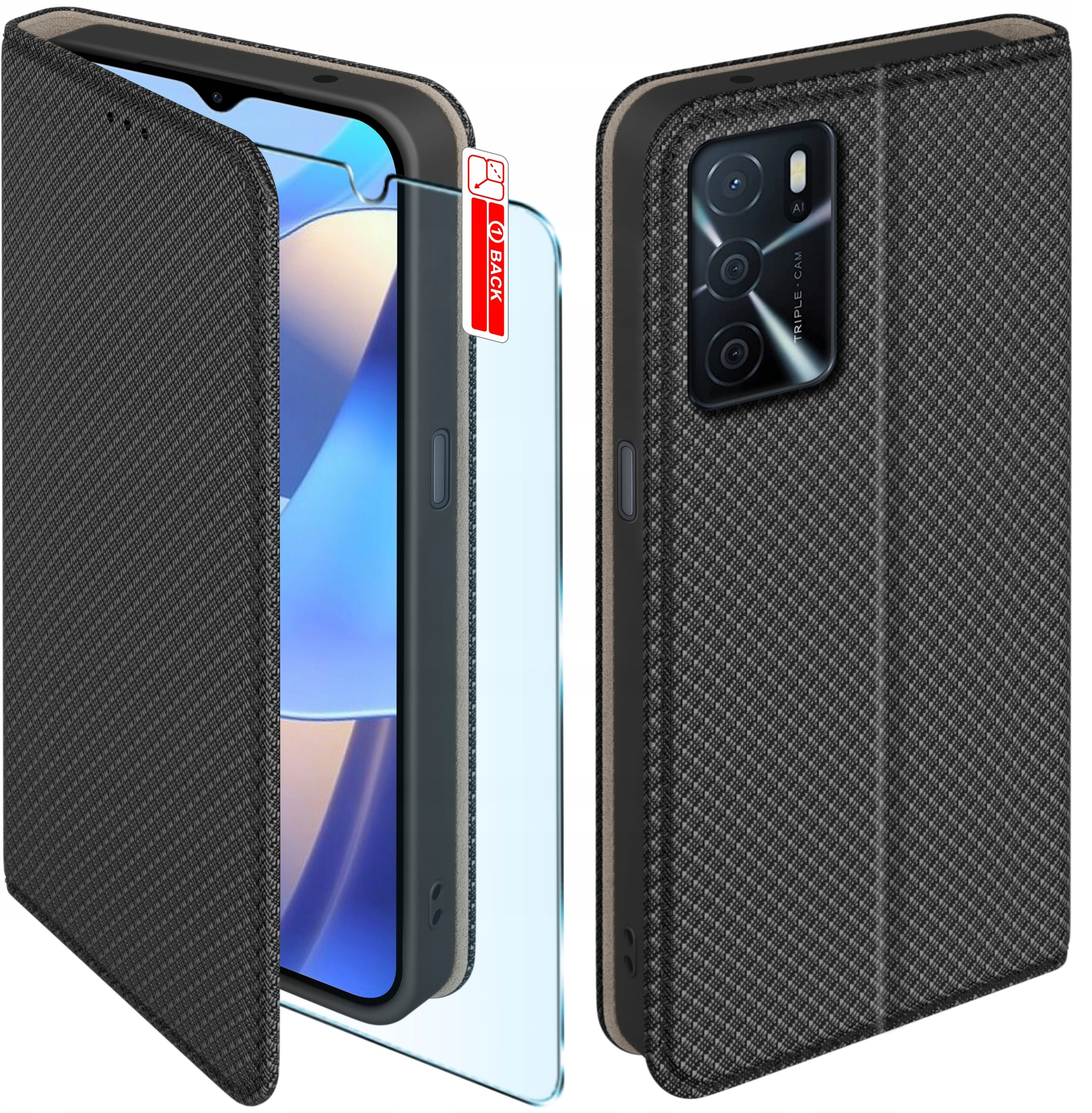 Etui z klapką do Oppo A16 | A16s – Elegancka ochrona dla Twojego smartfona