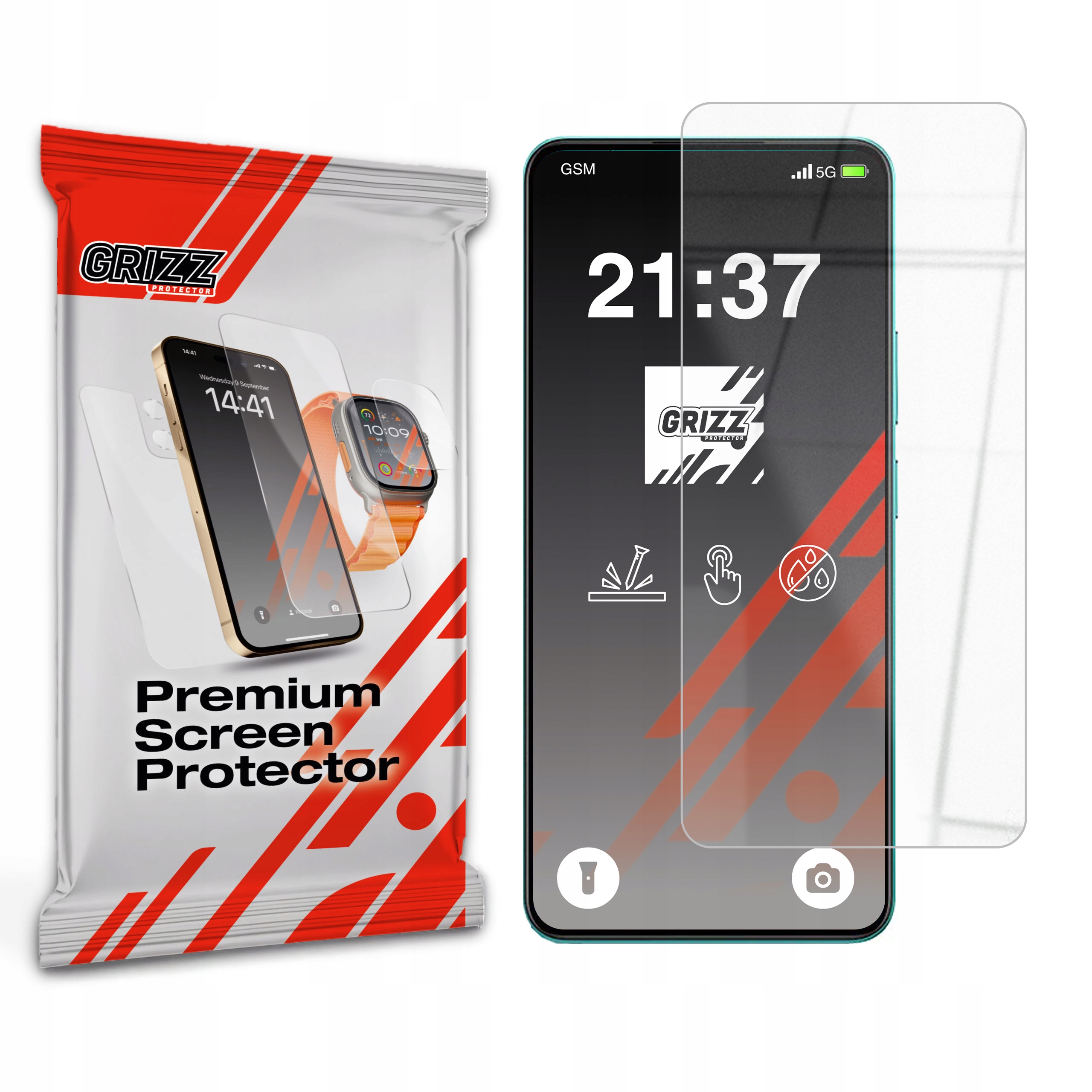 Szkło hybrydowe GrizzGlass HybridGlass do Vivo Y19 5G – Doskonała ochrona ekranu