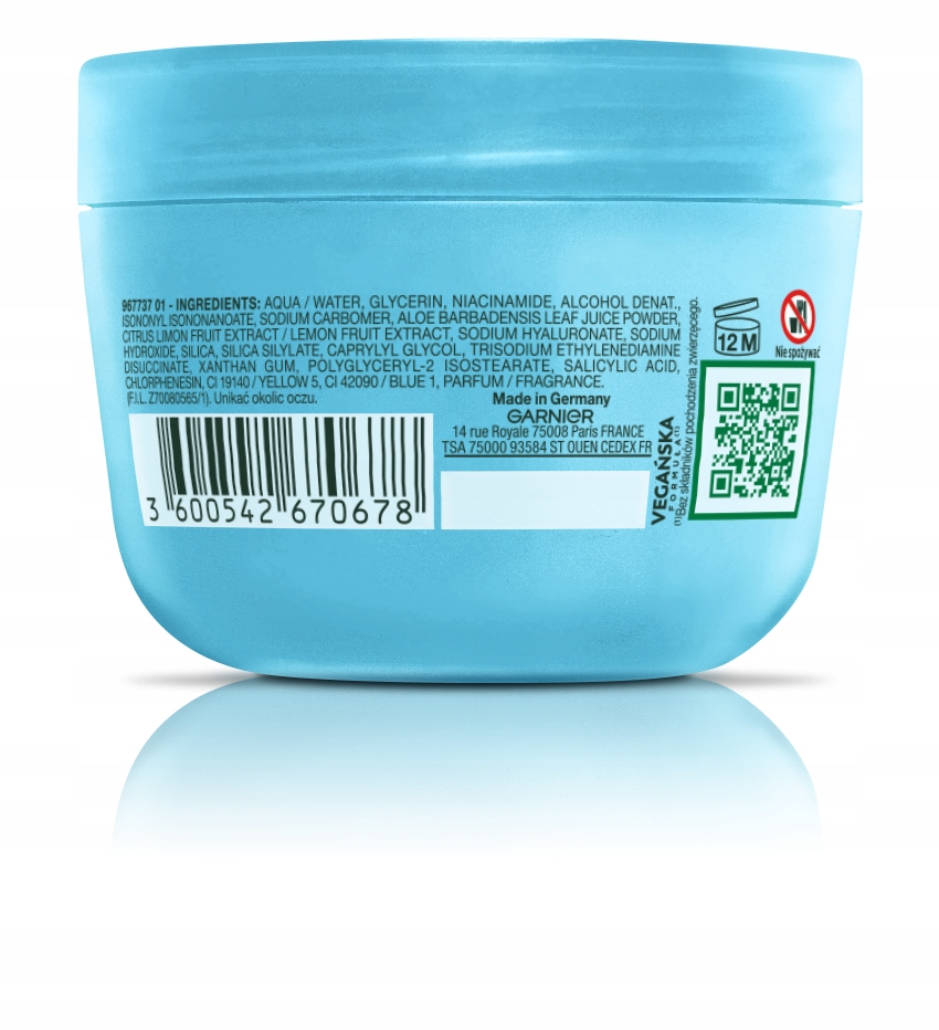 Intensywne nawilżenie dzięki formule z kwasem hialuronowym