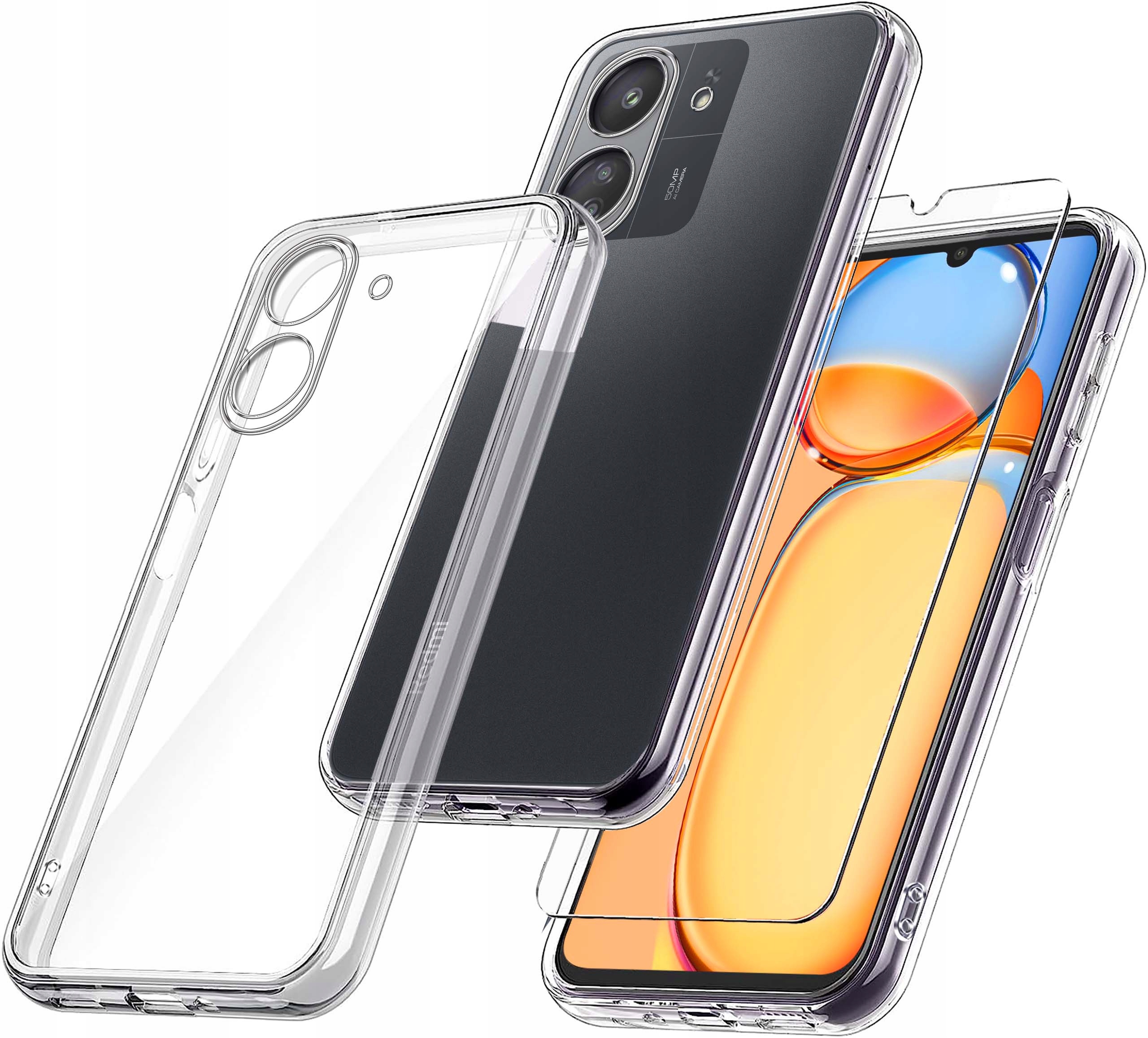 Etui do Xiaomi Redmi 13C | Poco C65 WZMACNIANE 360 CLEAR – Ochrona na najwyższym poziomie