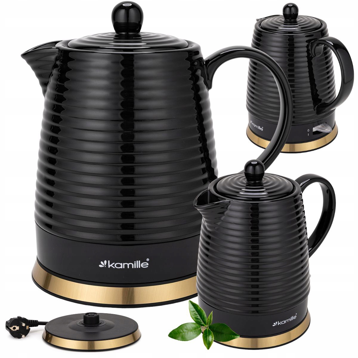 Czajnik ceramiczny Kamille 1731 czarny 1.2 L 1200 W – elegancja i funkcjonalność w Twojej kuchni