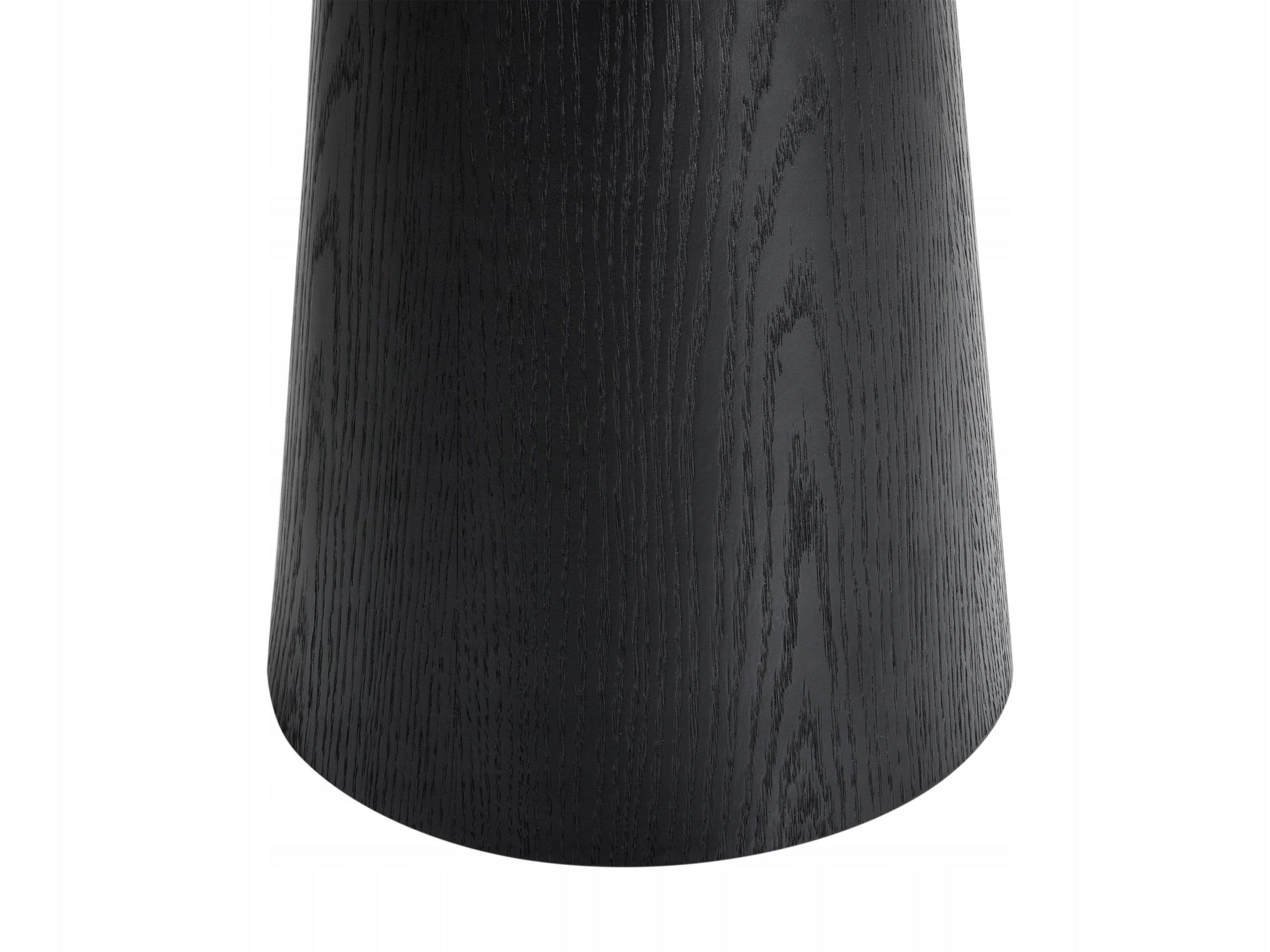 Okrągły kształt blatu i stożkowa podstawa