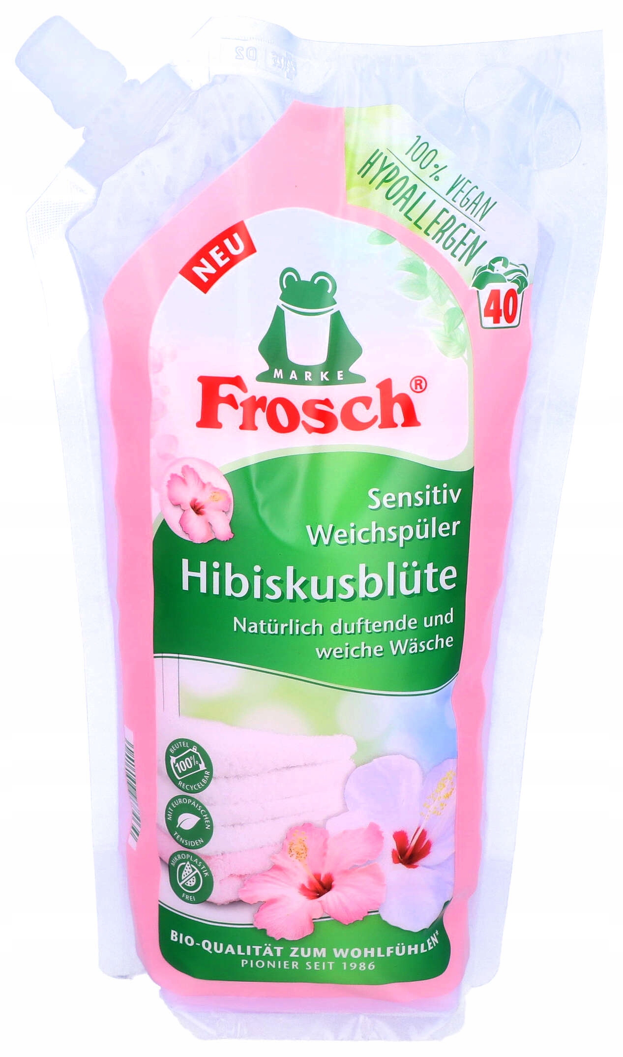 Frosch Hibiscus Blossom – Wegański płyn do płukania tkanin dla alergików