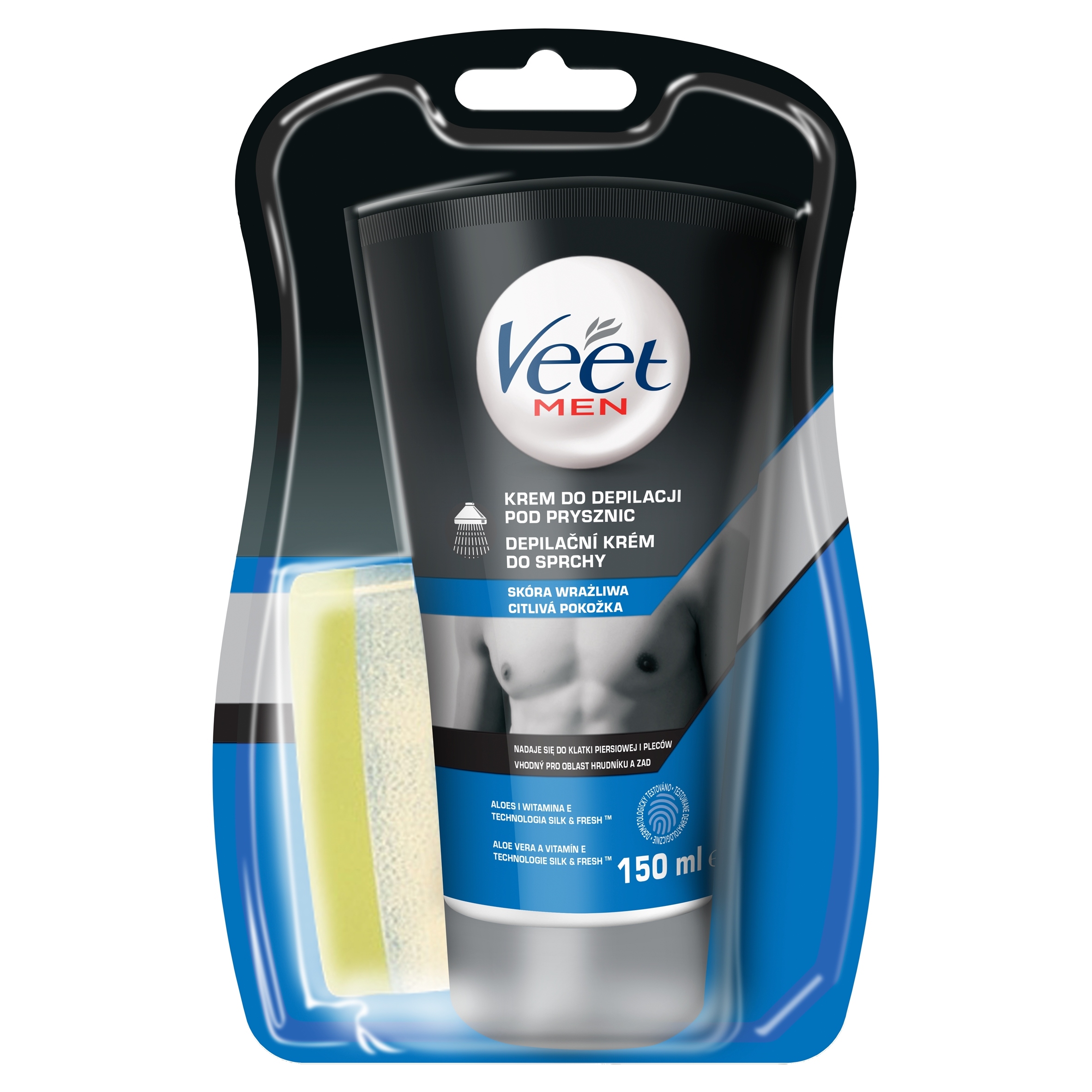Veet Men Krem Do Depilacji Ciała Pod Prysznic 150ml – Gładka skóra w zasięgu ręki