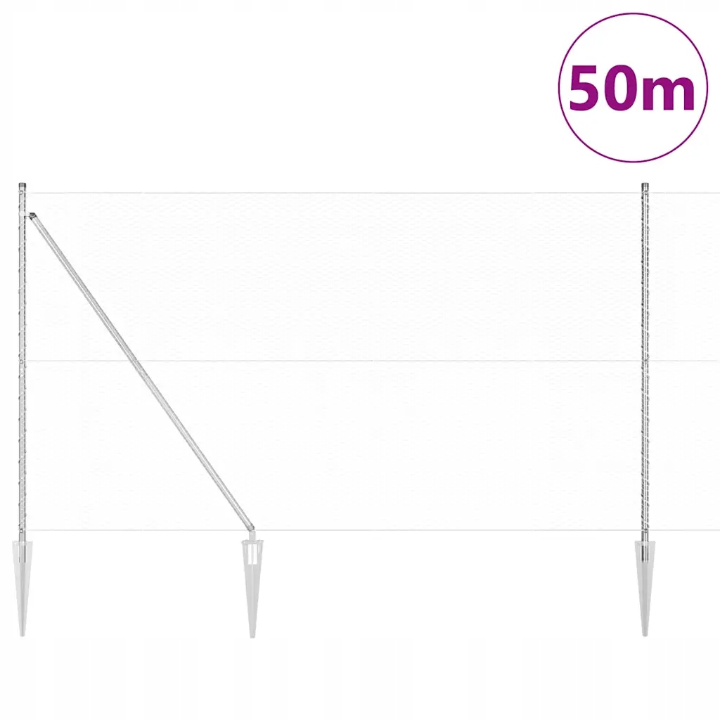 Ogrodzenie Hexagon 1,5x50 m z ocynkowanej stali – Idealne rozwiązanie dla Twojego ogrodu