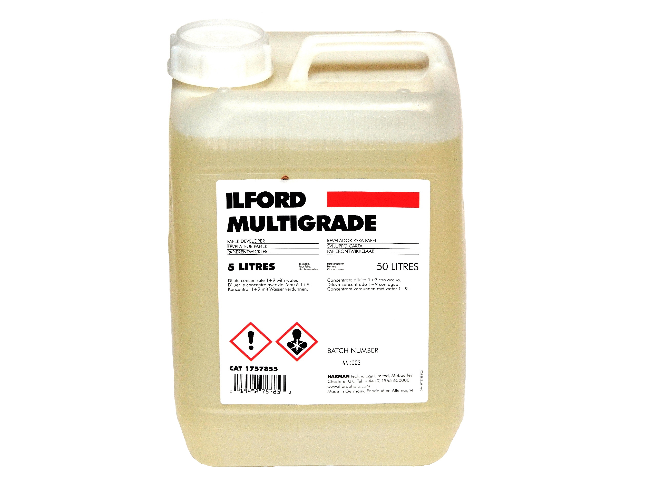 Wywoływacz do zdjęć Ilford Multigrade 5l – Idealny do czarno-białych odbitek