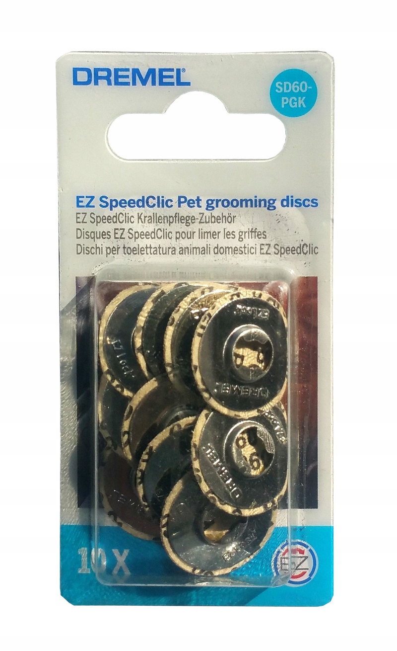 Zestaw 10 tarcz szlifierskich w opakowaniu