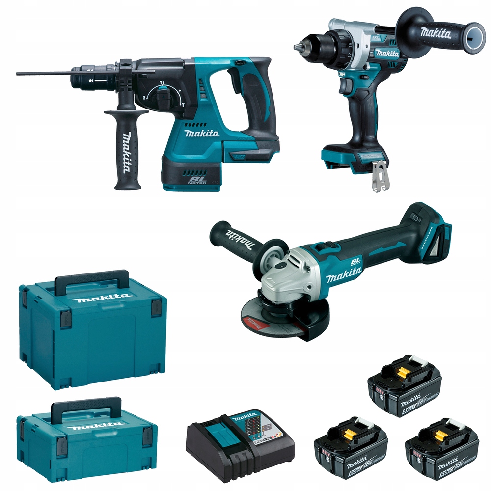 MAKITA ZESTAW COMBO 18V DLX3202TJ – Wszechstronność i moc w jednym zestawie