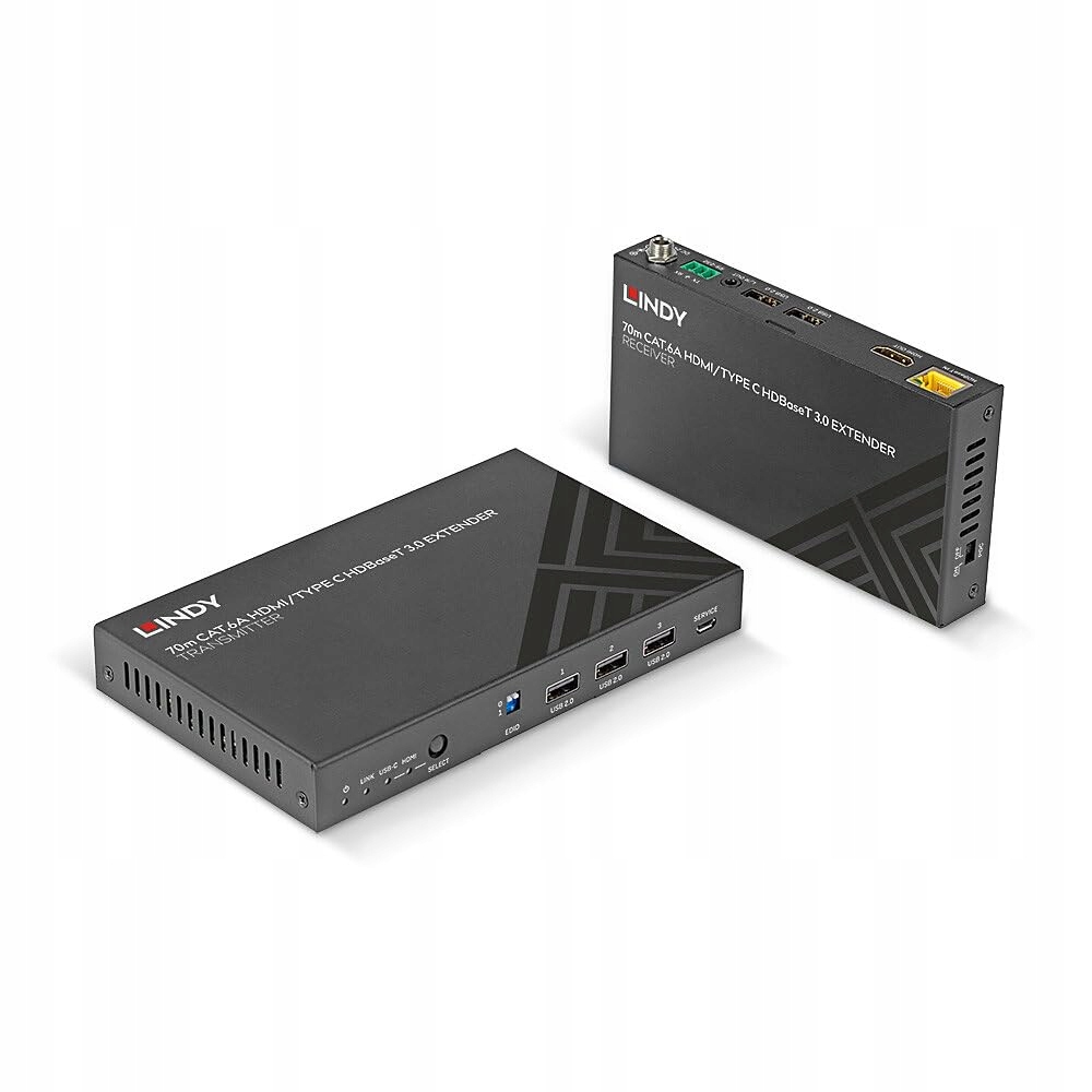 KVM Lindy Cat.6-C i USB 3.0 Switch 70m – Wydajność i wygoda w jednym