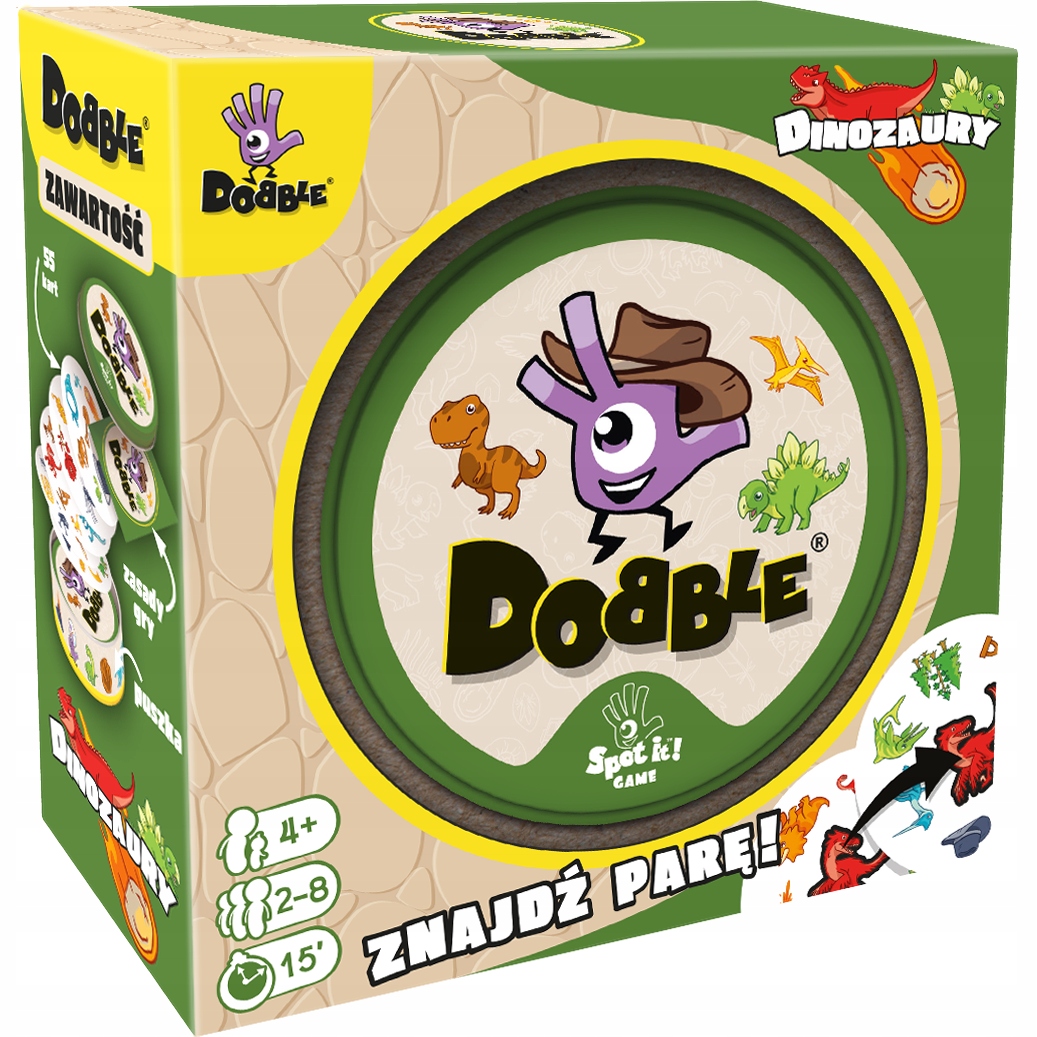 Dobble Dinozaury – Gra, która rozrusza Twoje towarzystwo!