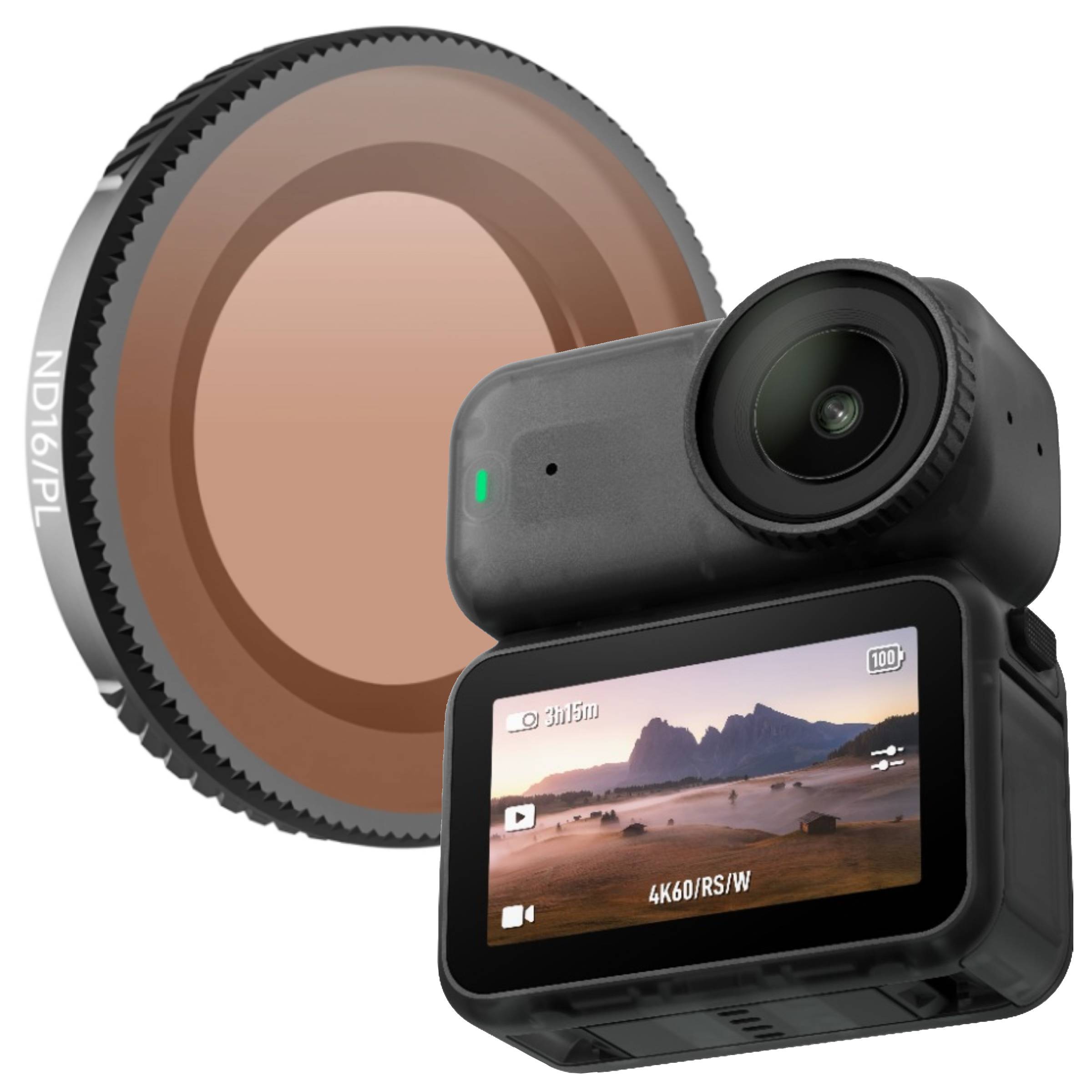 FILTR ND16/PL SZARY POLARYZACYJNY OCHRONNY DO KAMERY SPORTOWEJ DJI OSMO NANO – Doskonała jakość obrazu w każdych warunkach